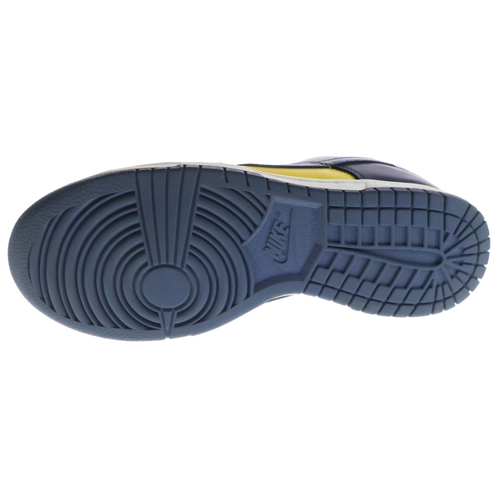 NIKE(ナイキ) DUNK LOW MICHIGAN DD1391-700 ダンク ミシガン ローカットスニーカー シューズ ネイビー/イエロー US8/26cm