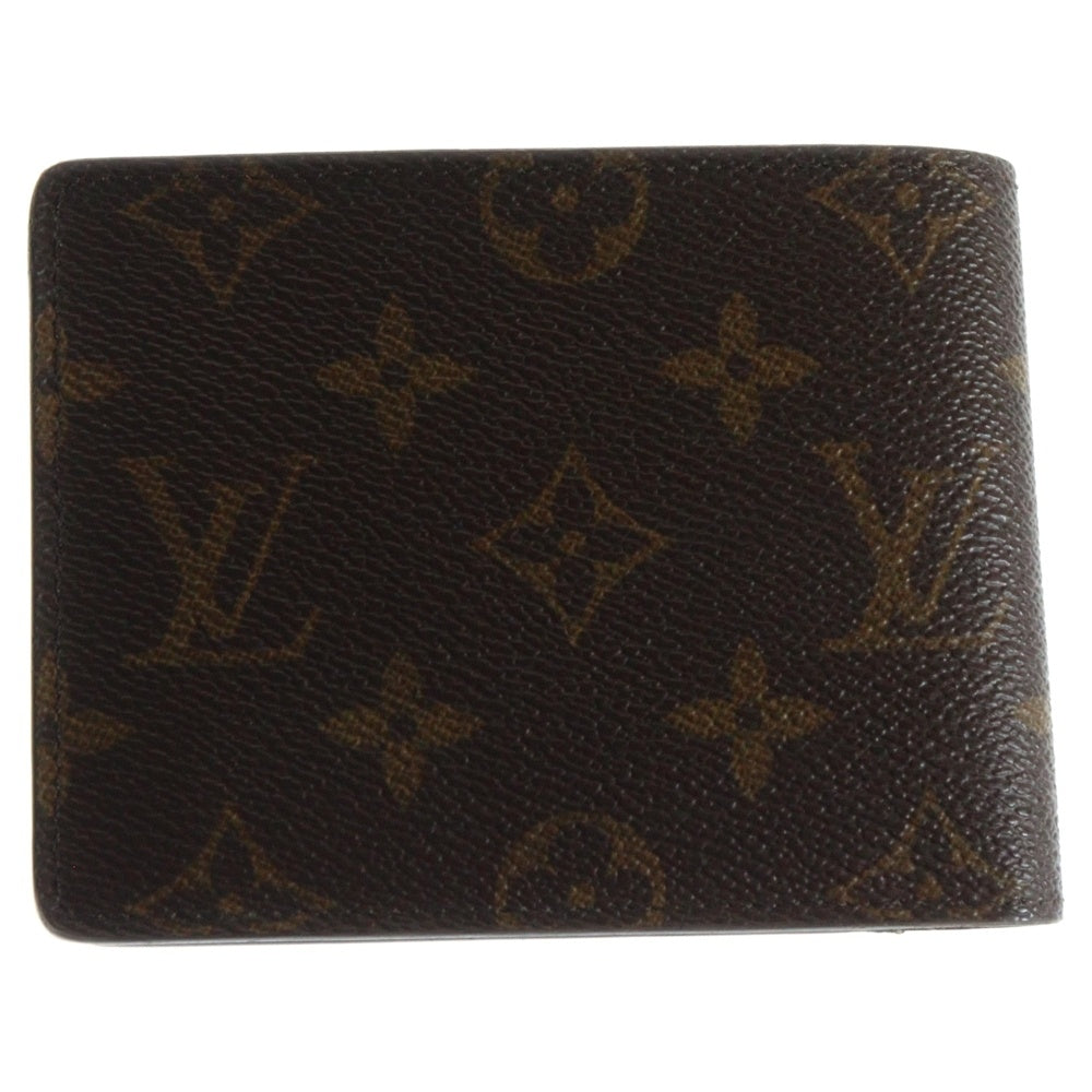 LOUIS VUITTON(ルイヴィトン) ポルトフォイユ ミュルティプル モノグラムキャンバス コンパクトウォレット 2つ折り財布 札入れ ブラウン M60895/RA2147