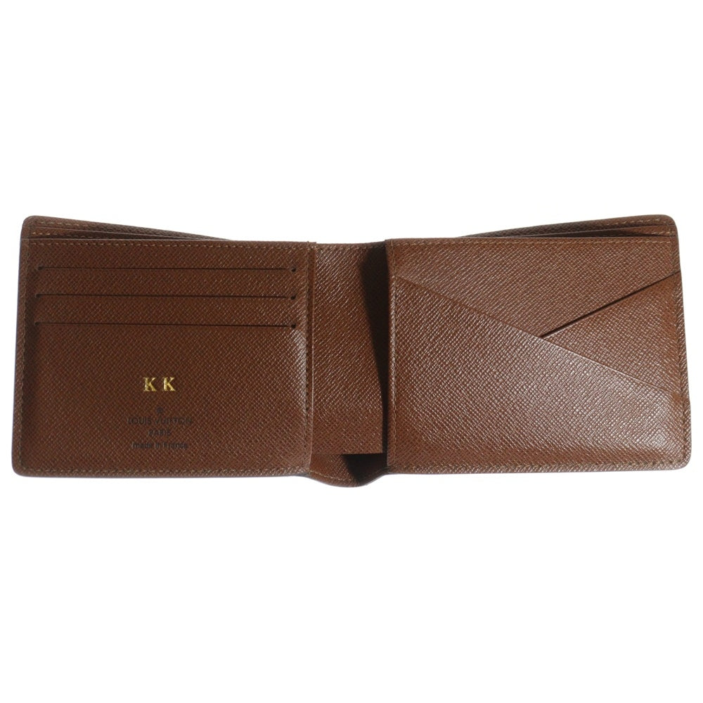 LOUIS VUITTON(ルイヴィトン) ポルトフォイユ ミュルティプル モノグラムキャンバス コンパクトウォレット 2つ折り財布 札入れ ブラウン M60895/RA2147