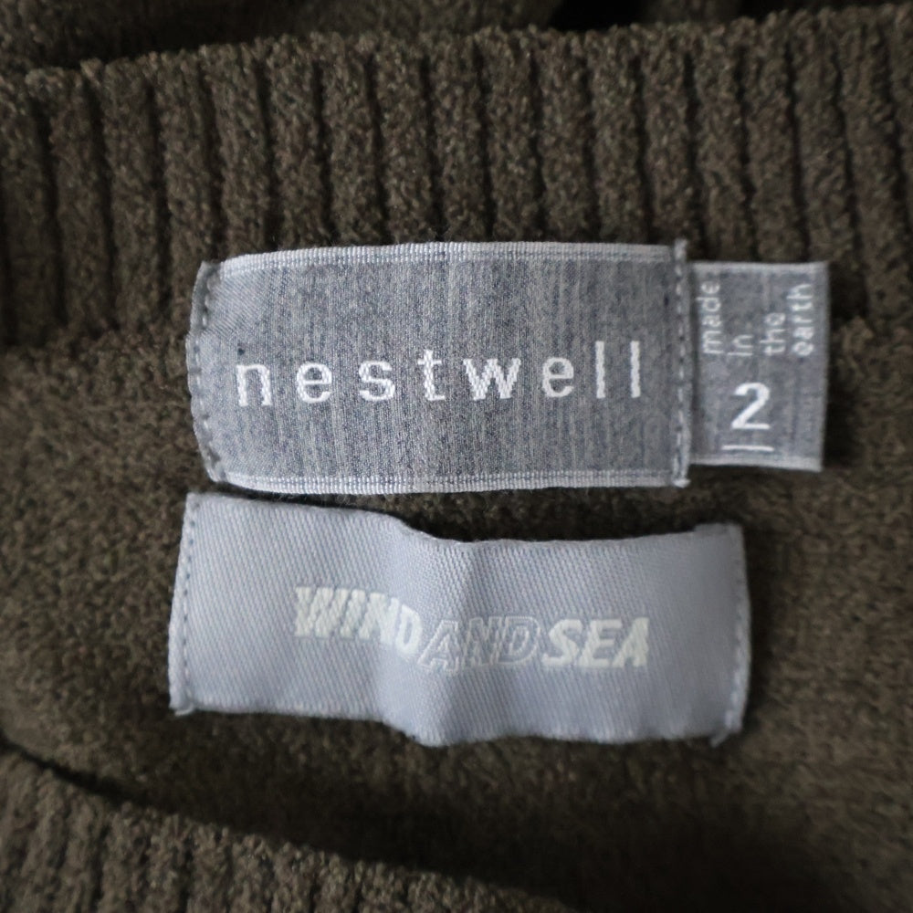 WIND AND SEA(ウィンダンシー) ×nestwell SPINOSA TEE ネストウェル スピノーザ 半袖カットソー Tシャツ ブラウン NB11-120001