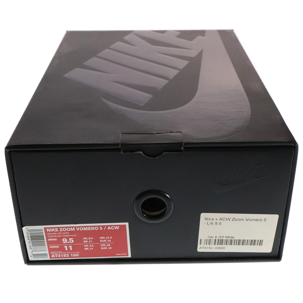NIKE(ナイキ) ×A-COLD-WALL ZOOM VOMERO 5 アコールドウォール ズーム ボメロ5 ローカットスニーカー ホワイト US9.5/27.5cm AT3152-100