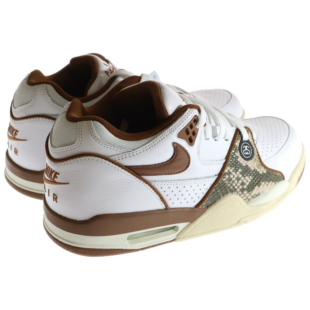 NIKE(ナイキ) ×STUSSY AIR FLIGHT 89 LOW SP WHITE AND PECAN ローカットスニーカー ホワイト/ブラウン US10/28cm FD6475-100