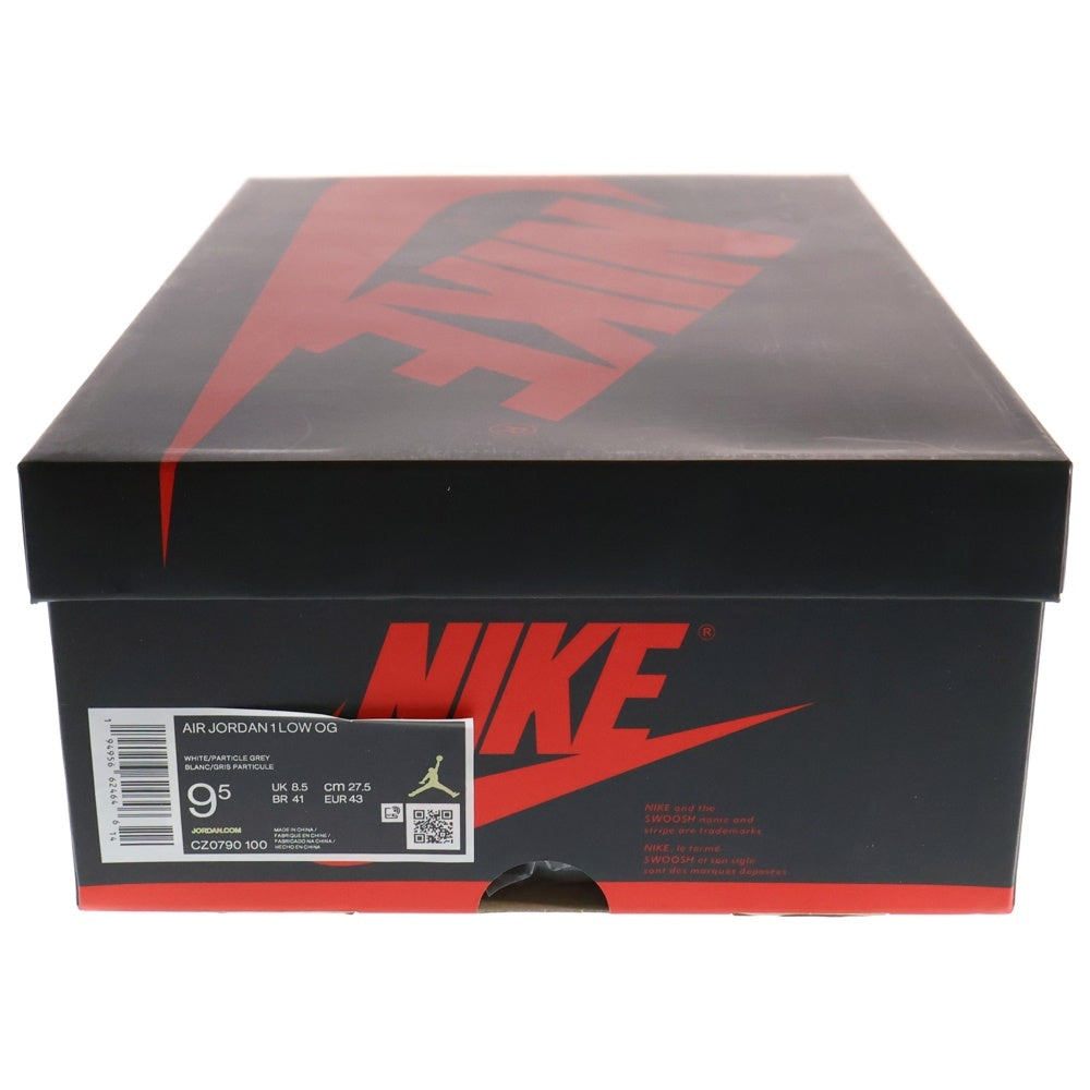 NIKE(ナイキ) AIR JORDAN 1 LOW OG NEUTRAL GREY エアジョーダン1 ニュートラルグレー ローカットスニーカー ホワイト/グレー US9.5/27.5cm CZ0790-100