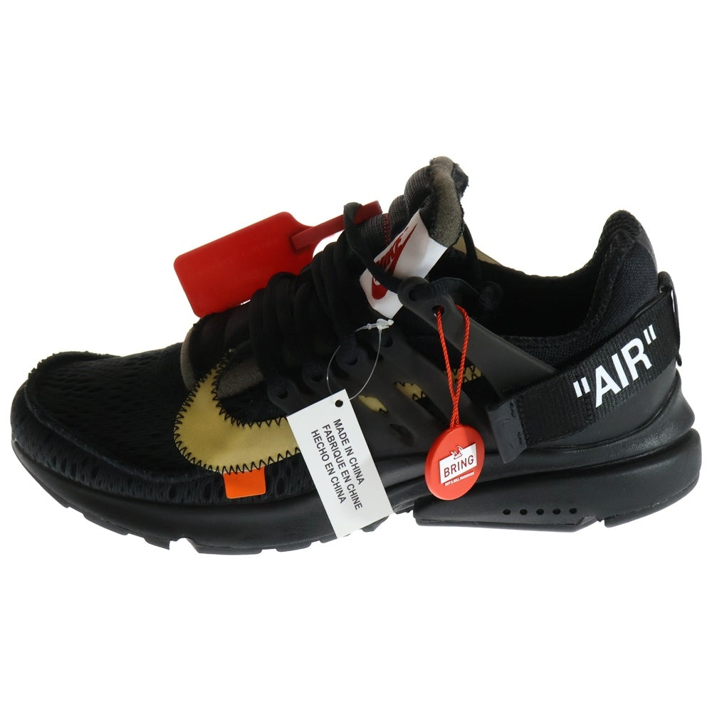 NIKE(ナイキ) ×OFF-WHITE AIR PRESTO オフホワイト エアプレスト ローカットスニーカー ブラック US9/27cm AA3830-002