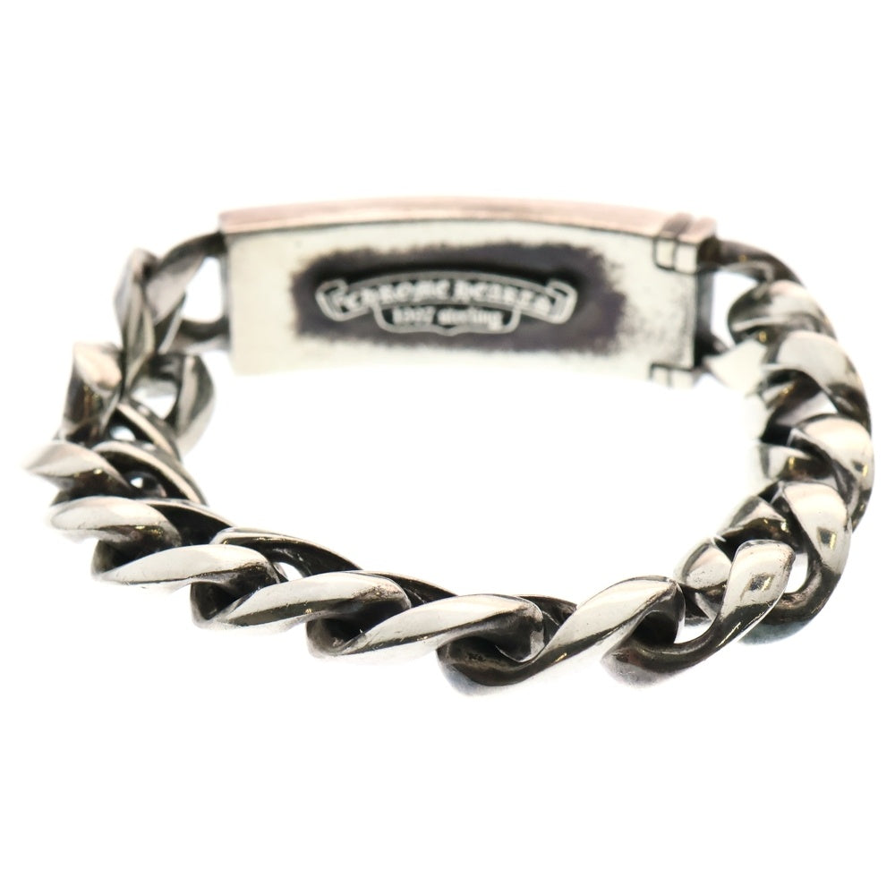 CHROME HEARTS(クロムハーツ) ID FLORAL CRS フローラルクロスIDクラシックリンク ブレスレット 13LINK シルバー BCA164