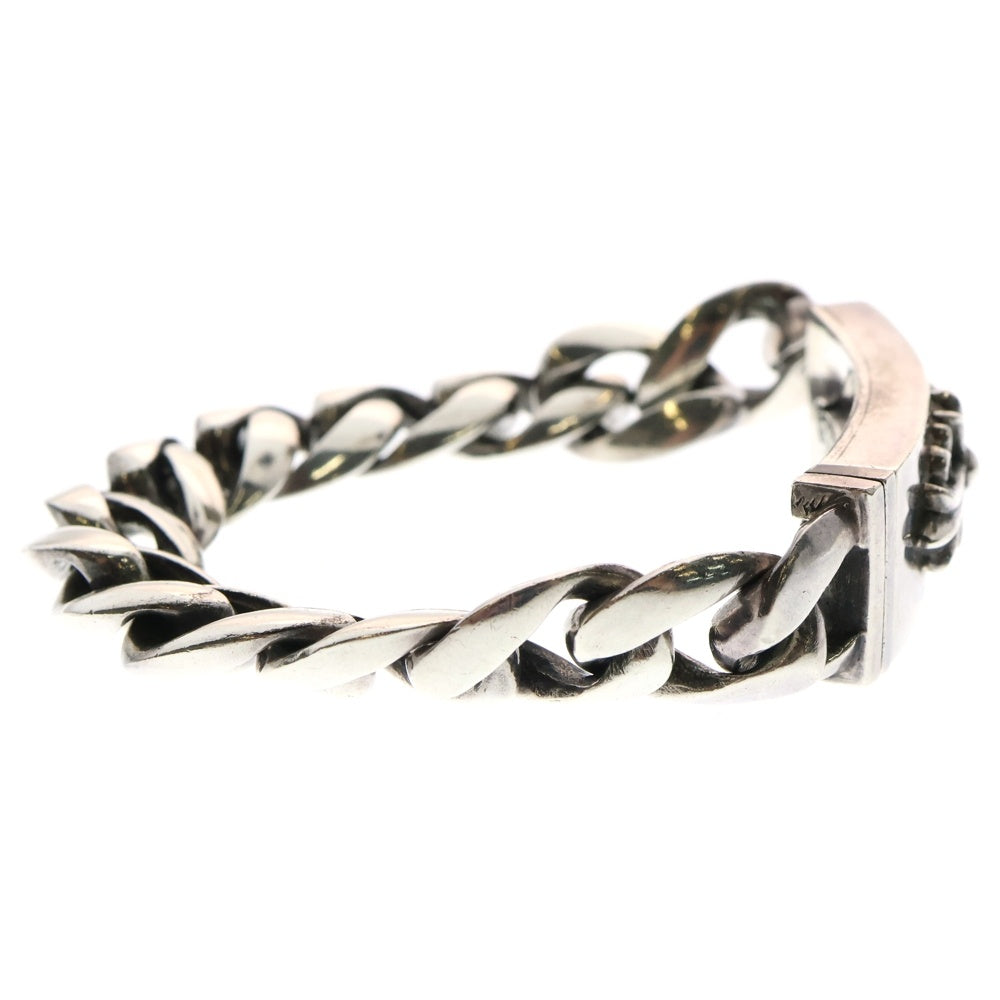 CHROME HEARTS(クロムハーツ) ID FLORAL CRS フローラルクロスIDクラシックリンク ブレスレット 13LINK シルバー BCA164
