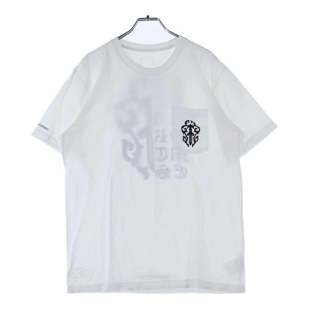 CHROME HEARTS(クロムハーツ) VINE DAGGER スプリットヴァインダガープリント クルーネック 半袖Tシャツ ホワイト