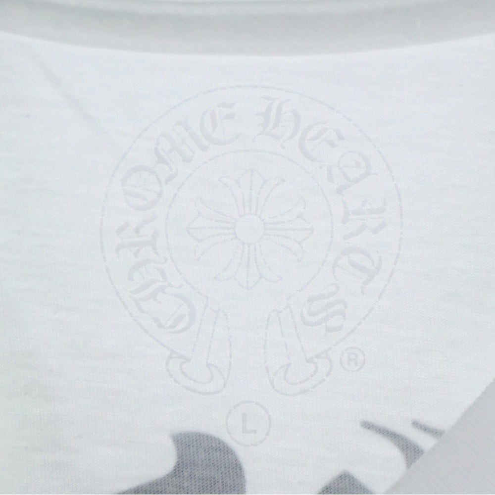 CHROME HEARTS(クロムハーツ) VINE DAGGER スプリットヴァインダガープリント クルーネック 半袖Tシャツ ホワイト