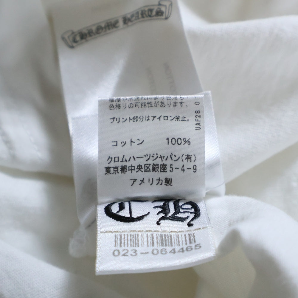 CHROME HEARTS(クロムハーツ) VINE DAGGER スプリットヴァインダガープリント クルーネック 半袖Tシャツ ホワイト