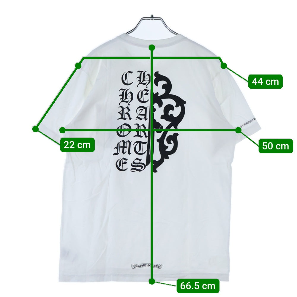CHROME HEARTS(クロムハーツ) VINE DAGGER スプリットヴァインダガープリント クルーネック 半袖Tシャツ ホワイト
