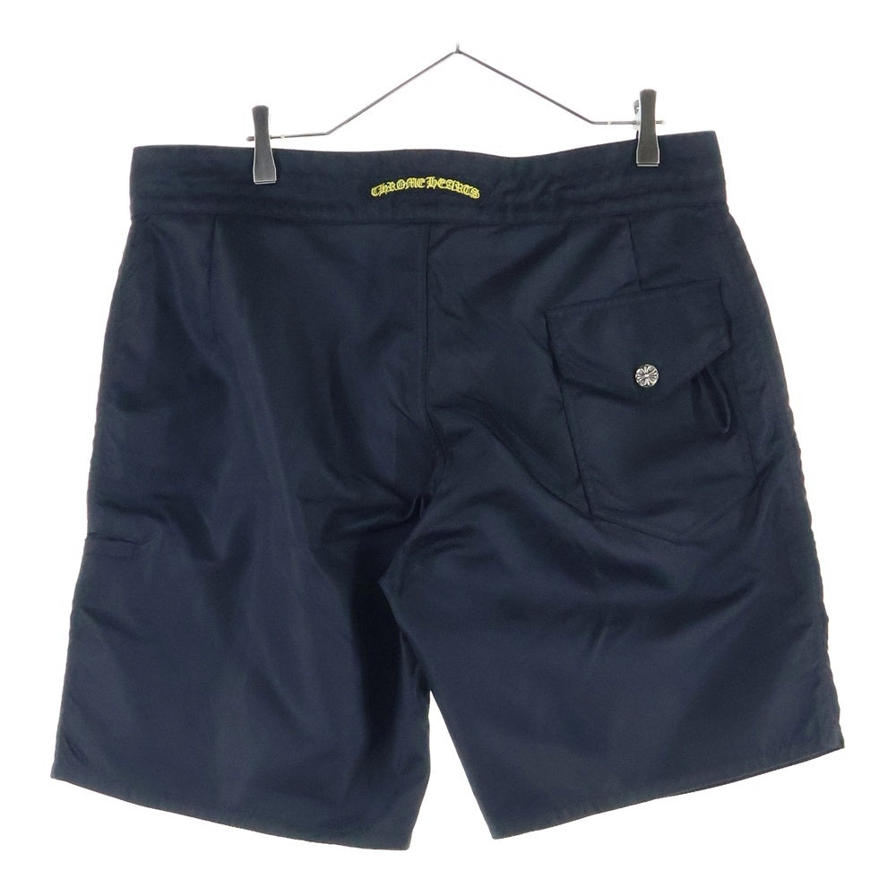 CHROME HEARTS(クロムハーツ) SURF BRITCHES Nylon Swim Shorts クロスボール付 ナイロン スイムショーツ ブラック