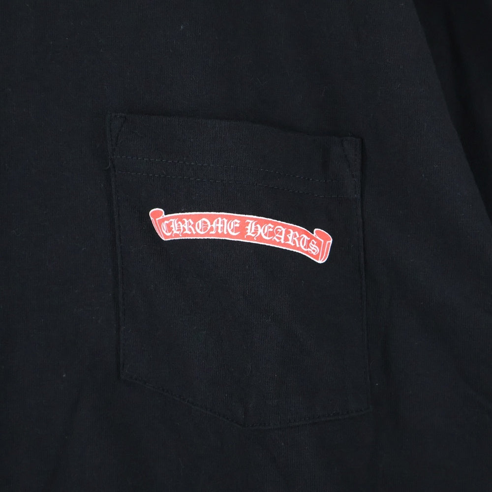 CHROME HEARTS(クロムハーツ) ×MATTY BOY STAYFAST RACE TEAM SWEAT グラフィックプリント クルーネック 長袖Tシャツ ブラック