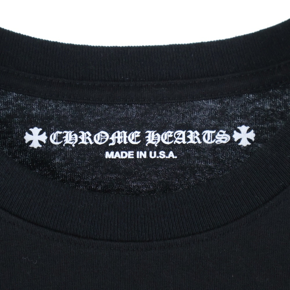 CHROME HEARTS(クロムハーツ) ×MATTY BOY STAYFAST RACE TEAM SWEAT グラフィックプリント クルーネック 長袖Tシャツ ブラック