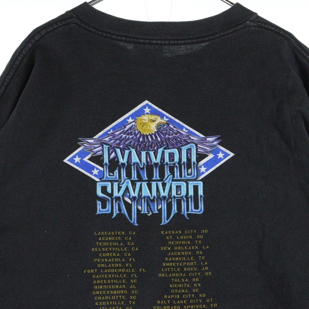 VINTAGE(ヴィンテージ) LYXYRD SKYXYRD レナード スキナード バンドTシャツ 半袖カットソー ブラック