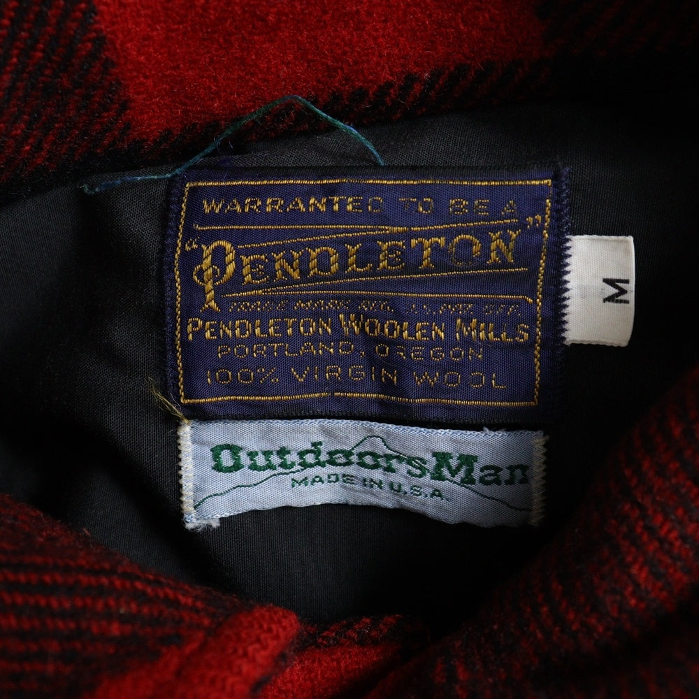 PENDLETON(ペンドルトン) チェック柄 マッキーノジャケット レッド/ブラック