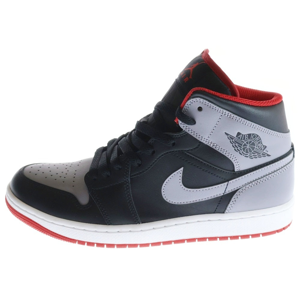 NIKE(ナイキ) Air Jordan 1 Mid Black/Cement Grey エアジョーダン1 ミッド ブラック/セメントグレー ミッドカットスニーカー US9.5/27.5cm DQ8426-006