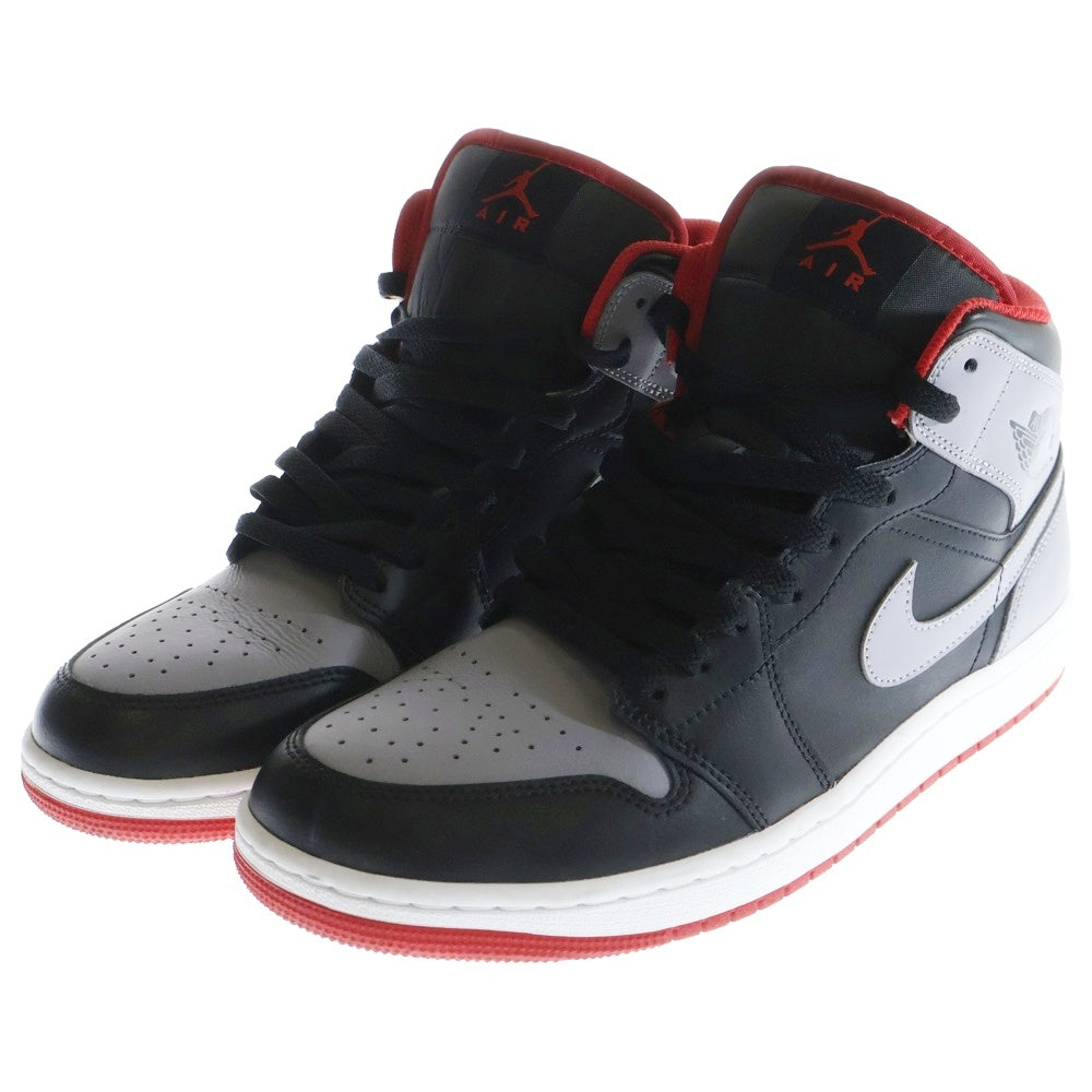 NIKE(ナイキ) Air Jordan 1 Mid Black/Cement Grey エアジョーダン1 ミッド ブラック/セメントグレー ミッドカットスニーカー US9.5/27.5cm DQ8426-006