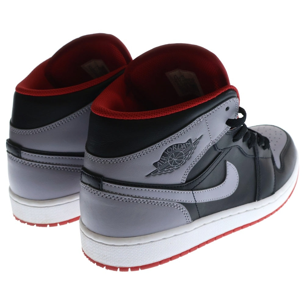 NIKE(ナイキ) Air Jordan 1 Mid Black/Cement Grey エアジョーダン1 ミッド ブラック/セメントグレー ミッドカットスニーカー US9.5/27.5cm DQ8426-006