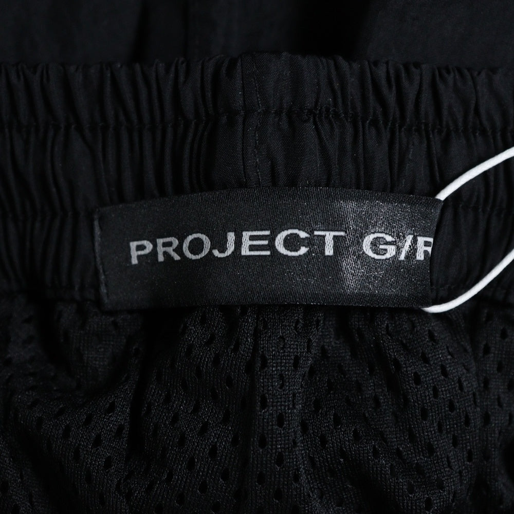 PROJECT G/R(プロジェクトジーアール) 25SS RETRO BAGGY NYLON TRACK PANTS レトロバギーナイロンパンツ ブラック PG25SSMB06