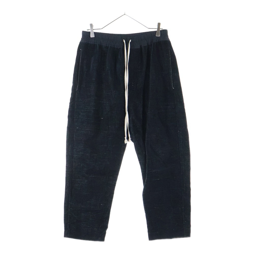 Rick Owens(リックオウエンス) 19AW LARRY ベロア素材 サルエルパンツ ブラック RU19F4395-VM