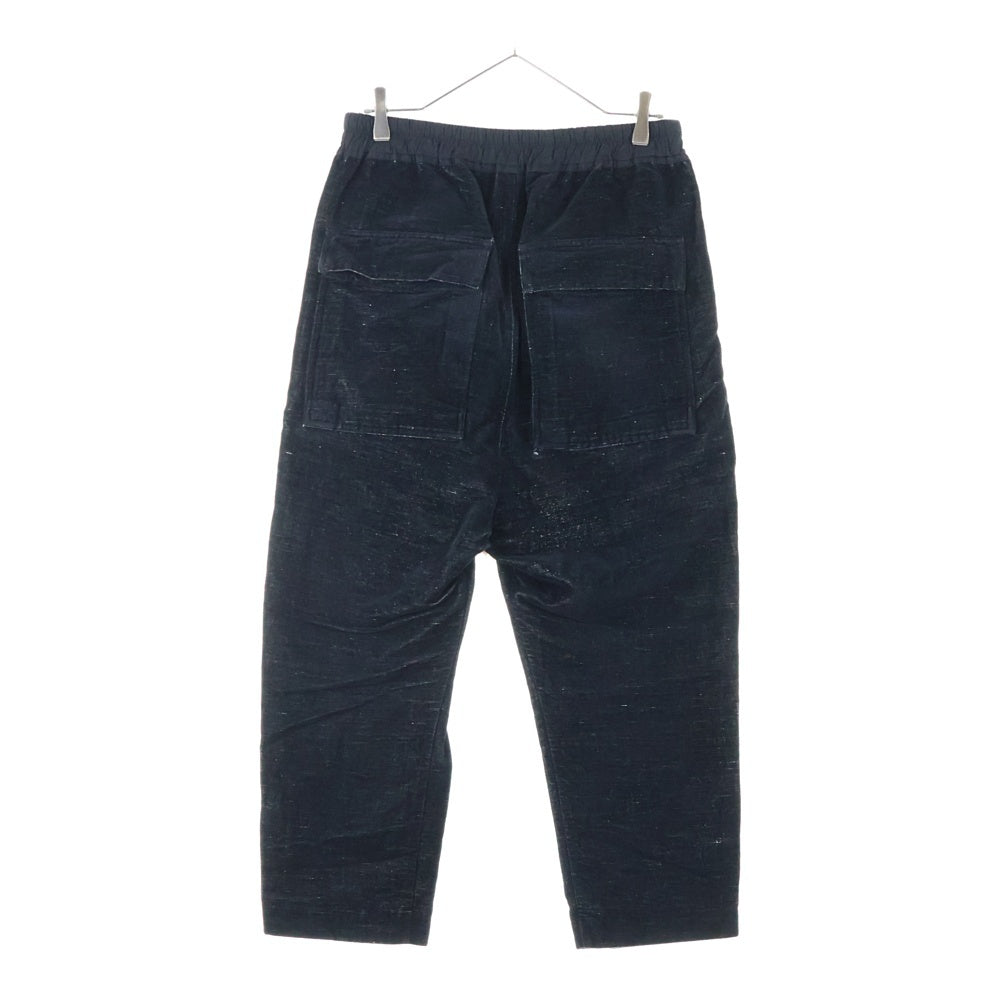 Rick Owens(リックオウエンス) 19AW LARRY ベロア素材 サルエルパンツ ブラック RU19F4395-VM