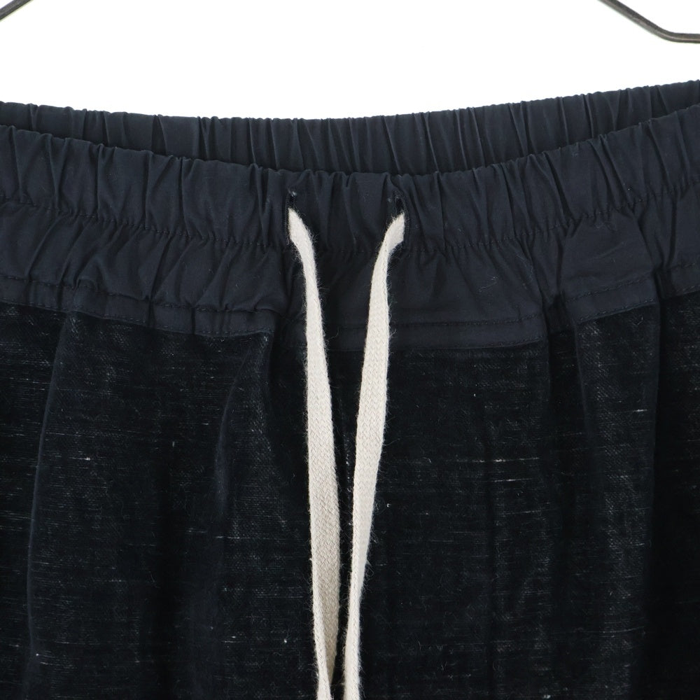 Rick Owens(リックオウエンス) 19AW LARRY ベロア素材 サルエルパンツ ブラック RU19F4395-VM