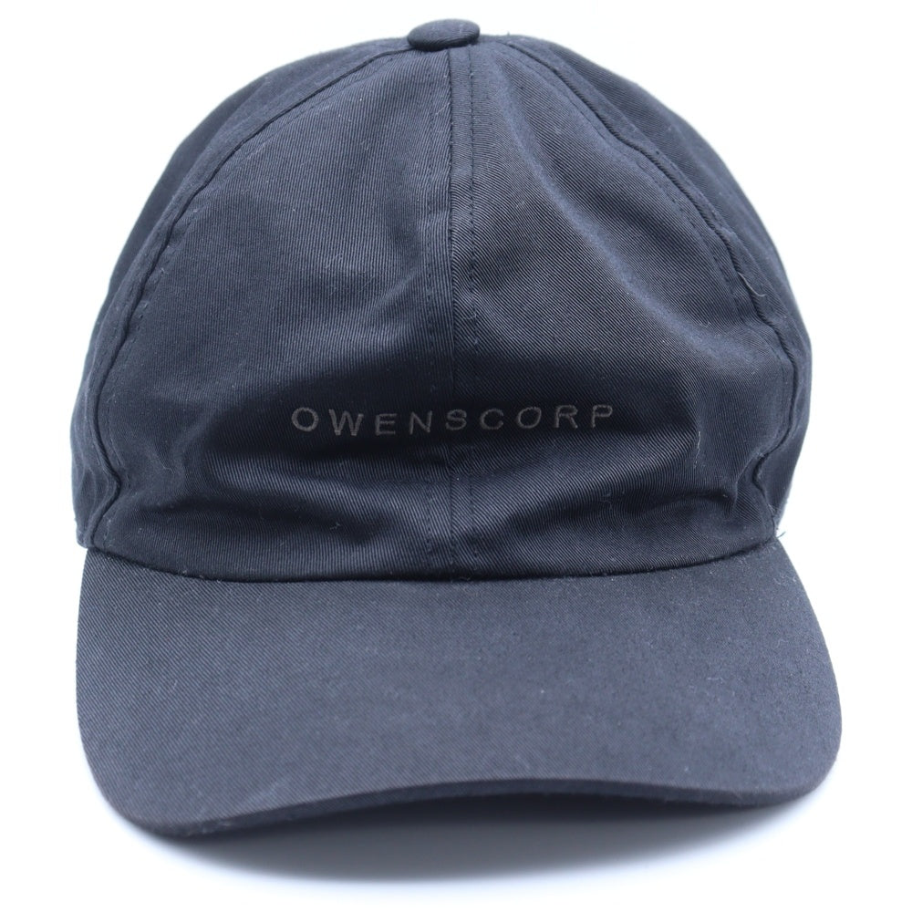 Rick Owens(リックオウエンス) 24SS OWENSCORP 刺繍ベースボールキャップ ブラック RR01D3400-TWEM12