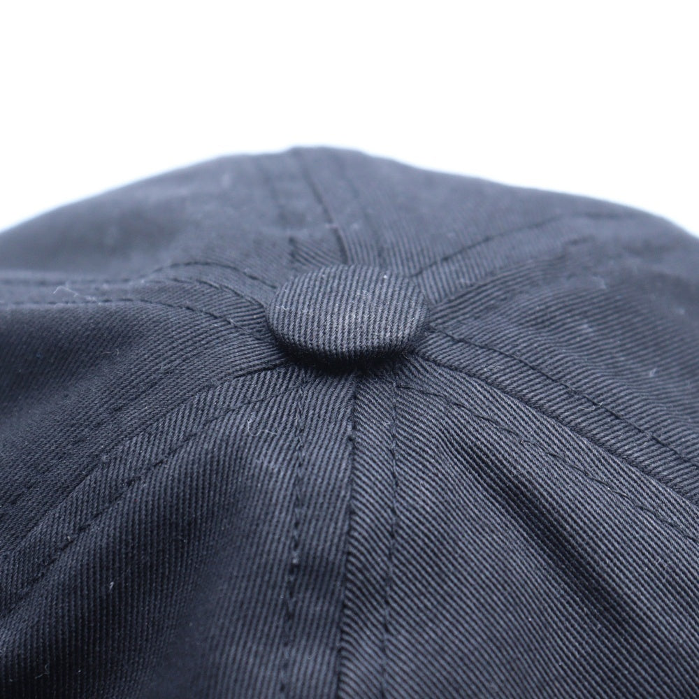 Rick Owens(リックオウエンス) 24SS OWENSCORP 刺繍ベースボールキャップ ブラック RR01D3400-TWEM12