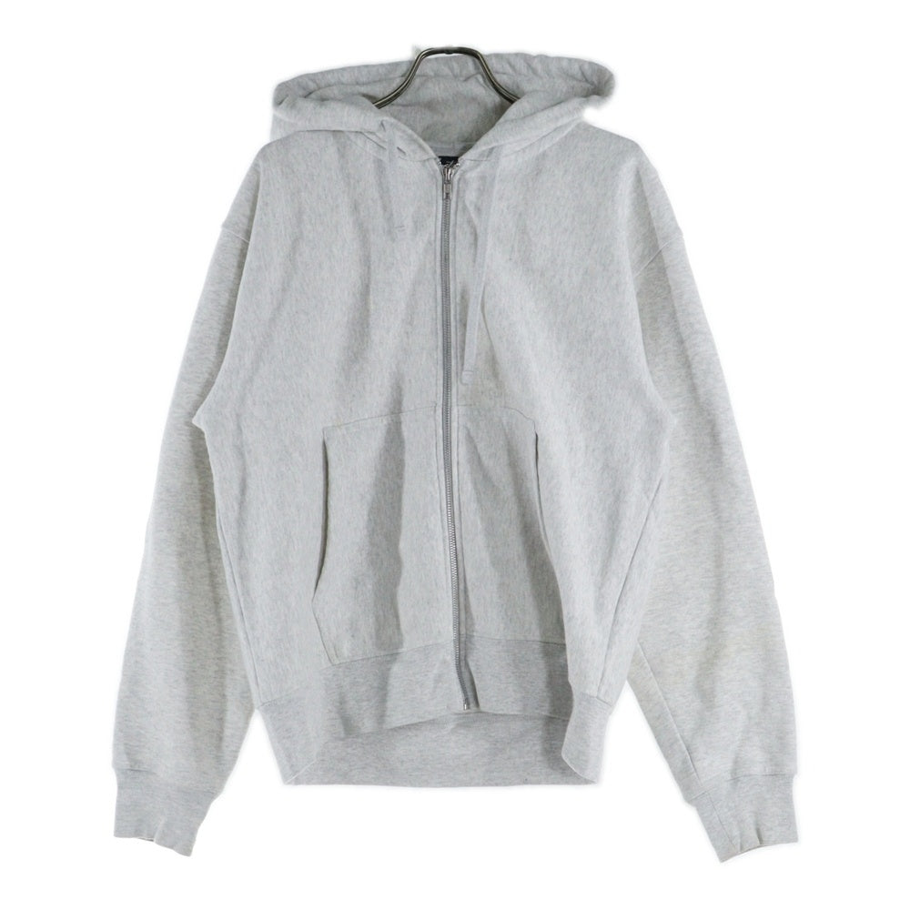 STUSSY(ステューシー) 24AW Buana Stock Zip Hoodie ブアナストックロゴプリント ジップアップパーカー グレー