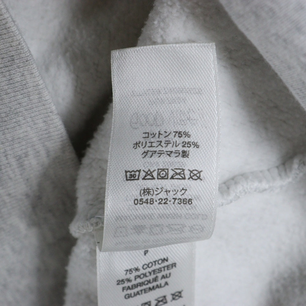 STUSSY(ステューシー) 24AW Buana Stock Zip Hoodie ブアナストックロゴプリント ジップアップパーカー グレー