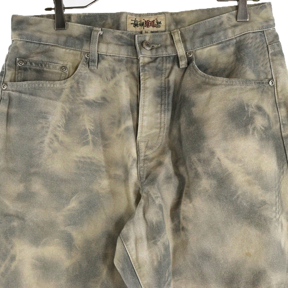 STUSSY(ステューシー) 24AW BIG OL JEAN STENPAT CAMO ビッグオルジーン デニムパンツ グレー