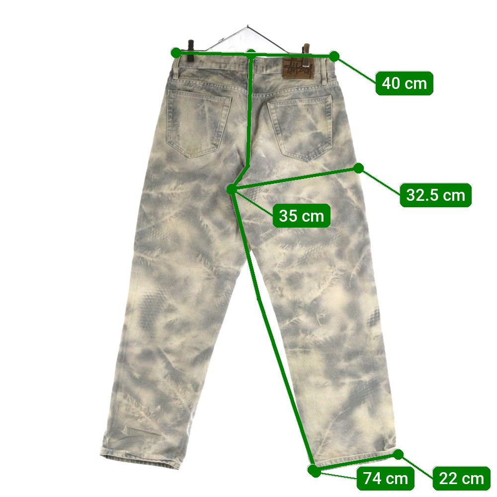 STUSSY(ステューシー) 24AW BIG OL JEAN STENPAT CAMO ビッグオルジーン デニムパンツ グレー