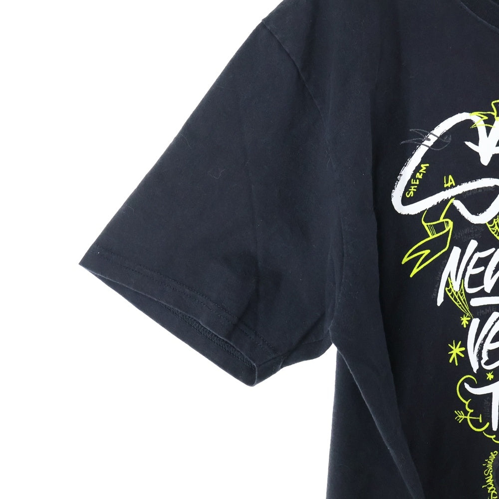 STUSSY(ステューシー) ×Born x Raised Handstyle Tee ボーンレイズド ハンドスタイル プリント半袖Tシャツ ブラック