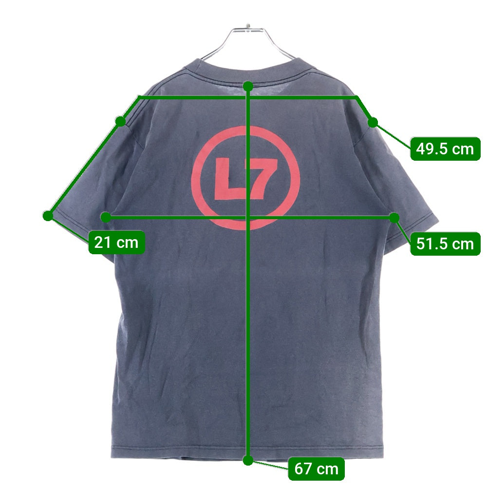 VINTAGE(ヴィンテージ) 90s L7 OFF THE WAGON オフザワゴン バンドTシャツ 半袖カットソー ブラック ※首タグ欠品