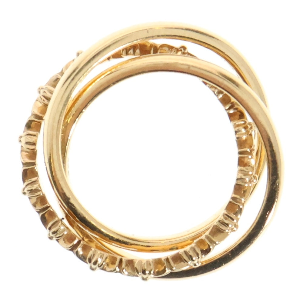 CHROME HEARTS(クロムハーツ) 22K TINY E CH PLUS BAND TRPL タイニーE CHプラス トリプルバンドリング ゴールド