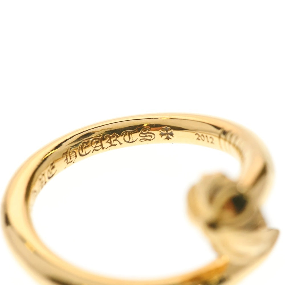 CHROME HEARTS(クロムハーツ) 22K NAIL CRSBALL クロスボール ネイルリング ゴールド