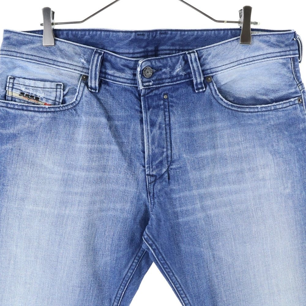 DIESEL(ディーゼル) SAFADO ダメージ加工 ストレートデニムパンツ インディゴ