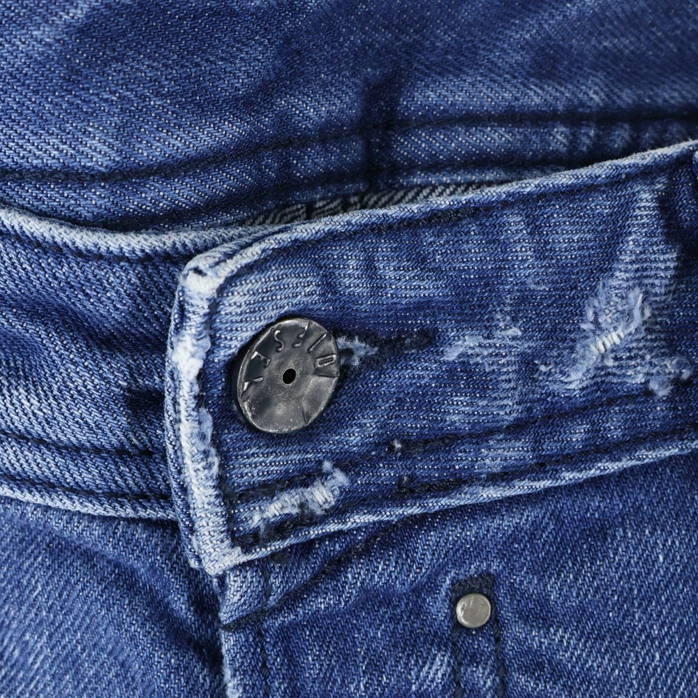 DIESEL(ディーゼル) SAFADO ダメージ加工 ストレートデニムパンツ インディゴ