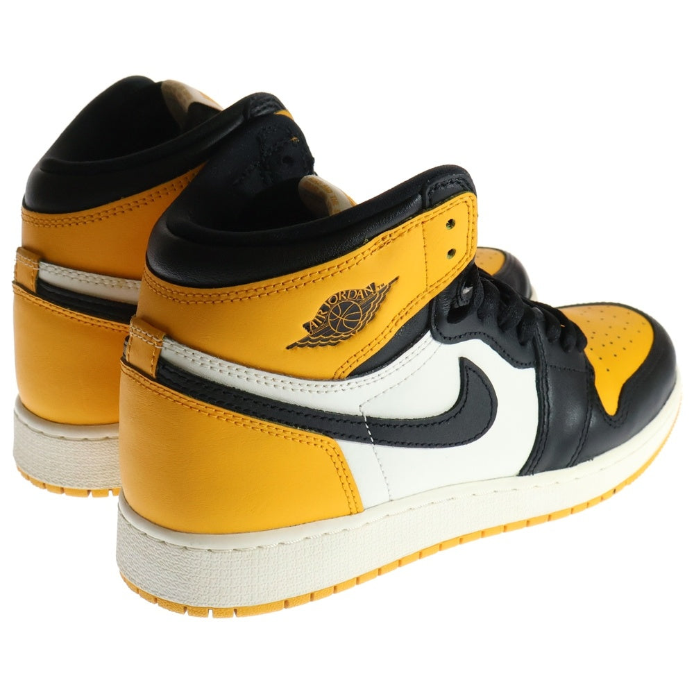 NIKE(ナイキ) GS AIR JORDAN 1 RETRO HIGH OG TAXI ウィメンズ ジョーダン1 レトロ タクシー ハイカットスニーカー イエロー/ホワイト レディース US6Y/24cm 575441-711