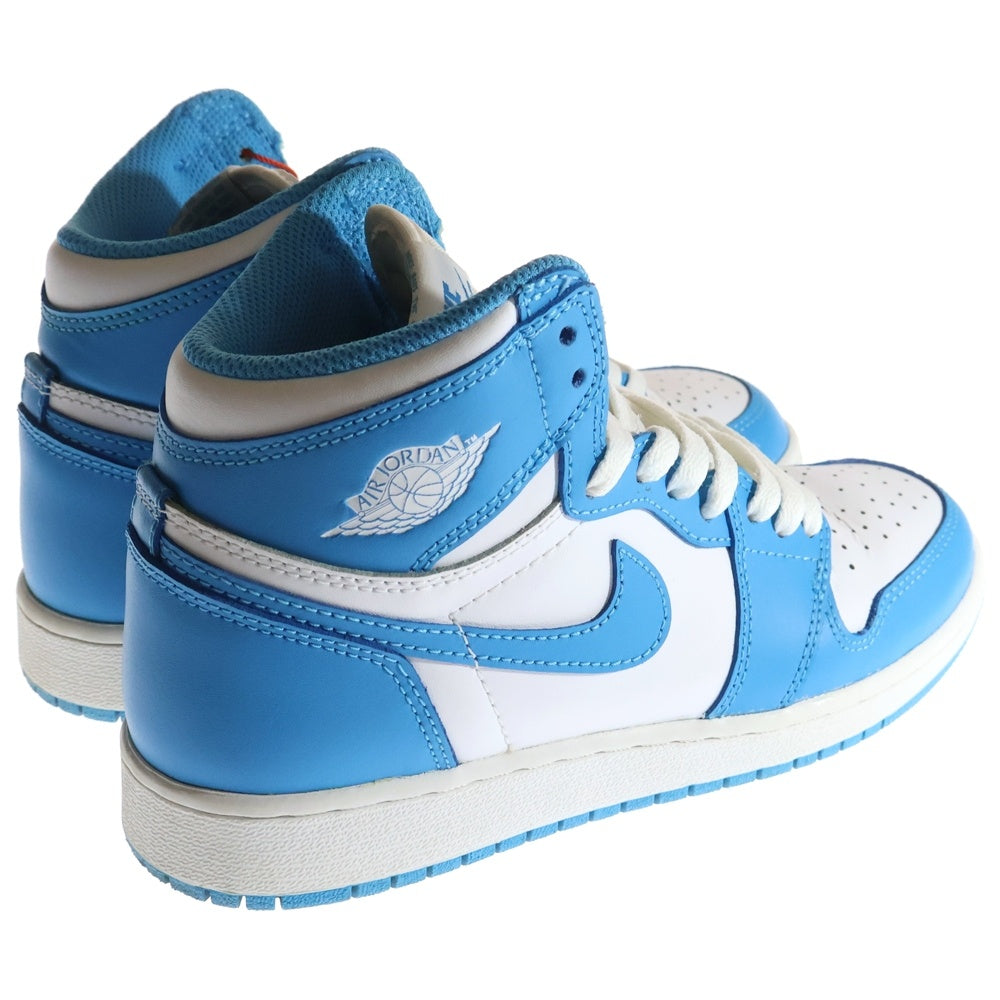 NIKE(ナイキ) AIR JORDAN 1 RETRO HIGH OG BG UNC エアジョーダン1 レトロハイ ハイカットスニーカー ブルー/ホワイト レディース US4.5Y/23.5cm 575441-117