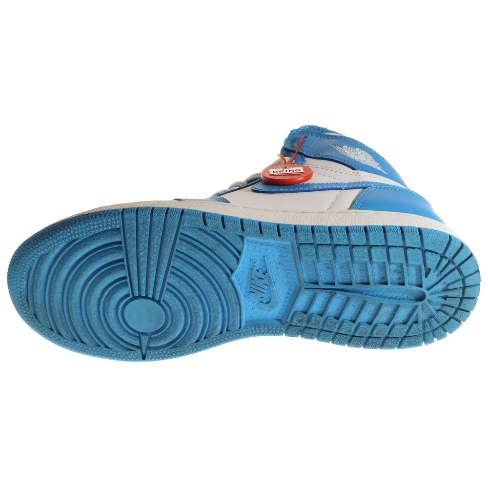 NIKE(ナイキ) AIR JORDAN 1 RETRO HIGH OG BG UNC エアジョーダン1 レトロハイ ハイカットスニーカー ブルー/ホワイト レディース US4.5Y/23.5cm 575441-117