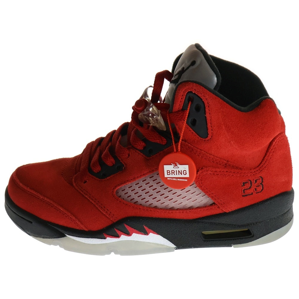 NIKE(ナイキ) AIR JORDAN 5 TORO BRAVO エアジョーダン 5 トロブラボー ハイカットスニーカー レッド レディース US6/24cm DD0587-600