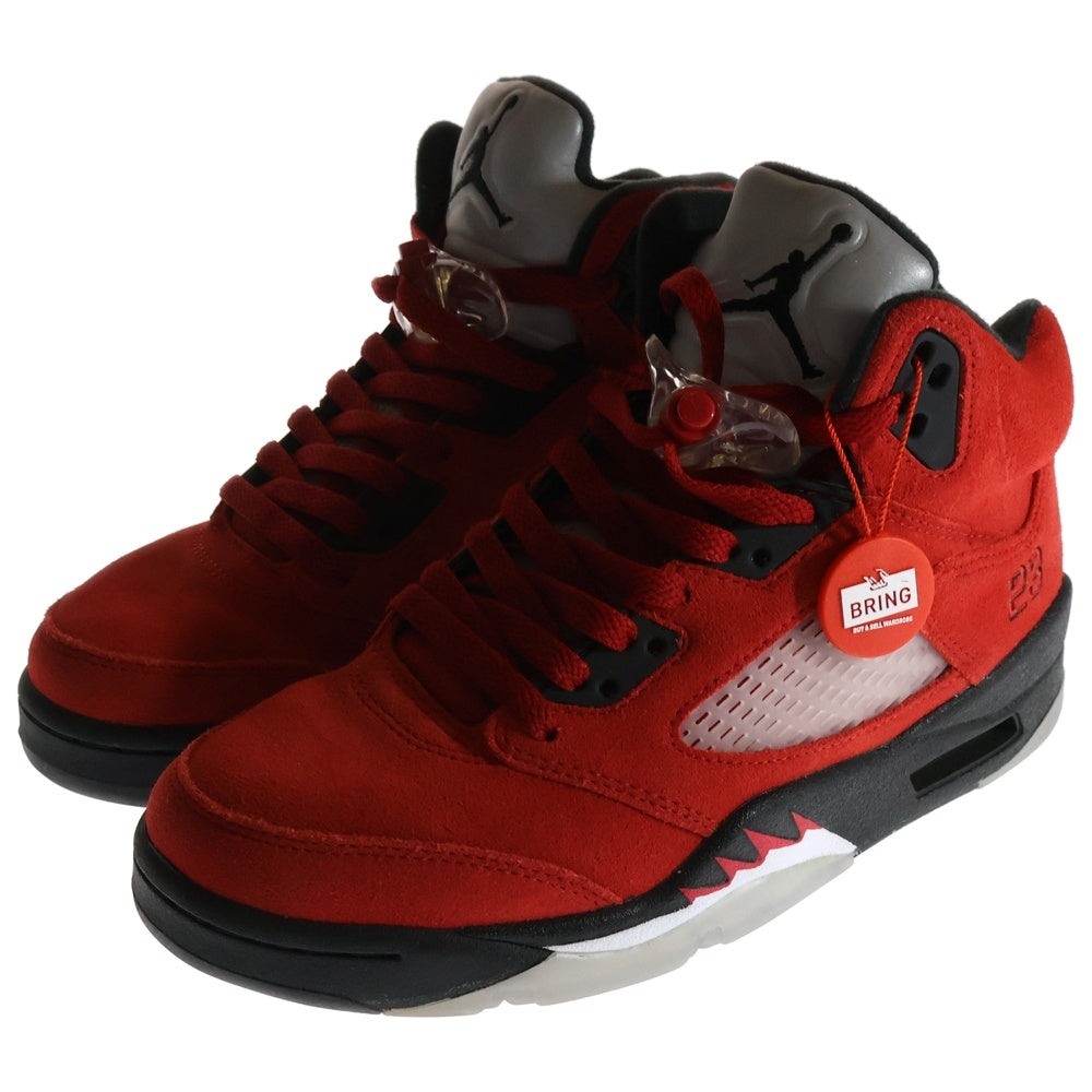 NIKE(ナイキ) AIR JORDAN 5 TORO BRAVO エアジョーダン 5 トロブラボー ハイカットスニーカー レッド レディース US6/24cm DD0587-600