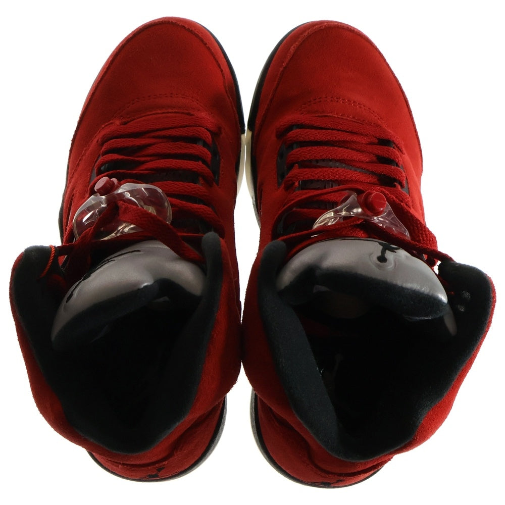 NIKE(ナイキ) AIR JORDAN 5 TORO BRAVO エアジョーダン 5 トロブラボー ハイカットスニーカー レッド レディース US6/24cm DD0587-600