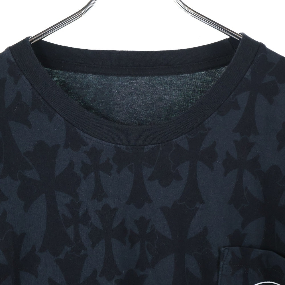 CHROME HEARTS(クロムハーツ) Graveyard Cemetery Cross L/S T-Shirt グレイブ ヤード セメタリークロス ロングTシャツ ブラック