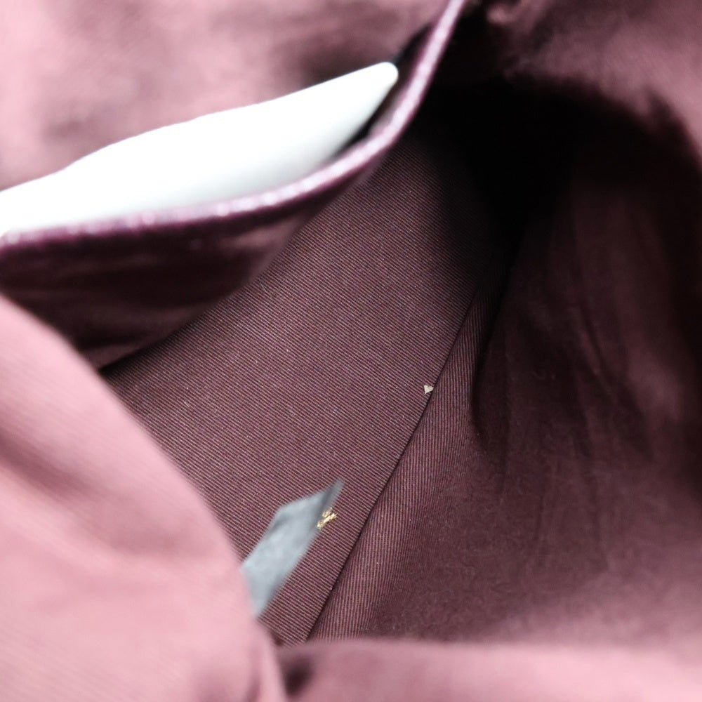 Maison Margiela(メゾンマルジェラ) 5AC 2WAYバッグ ハンドバッグ ショルダーバッグ マイクロチェーンバッグ レザー キャンバス ボルドー