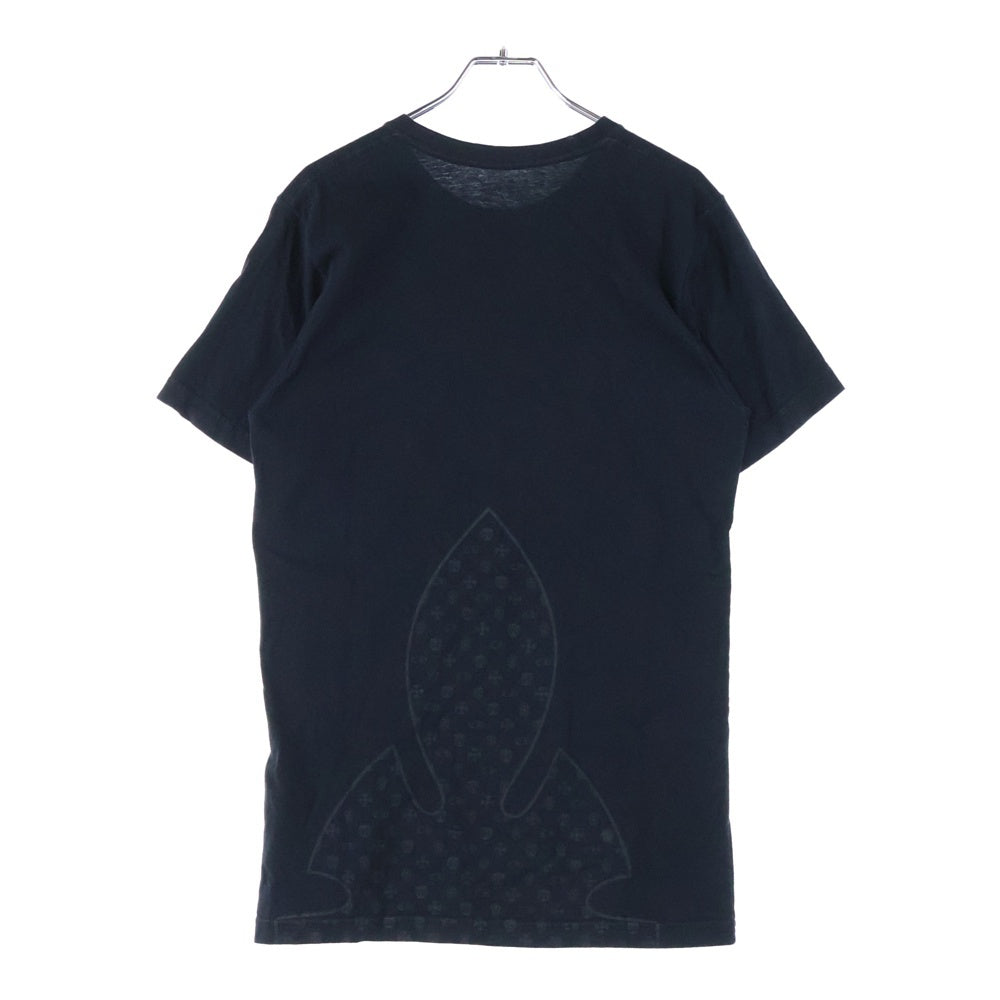 CHROME HEARTS(クロムハーツ) FLEURKNEE Tee フレアニー プリント クルーネック 半袖Tシャツ カットソー ブラック
