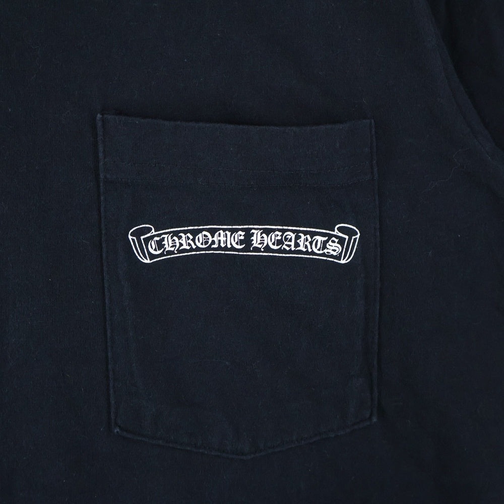 CHROME HEARTS(クロムハーツ) FLEURKNEE Tee フレアニー プリント クルーネック 半袖Tシャツ カットソー ブラック