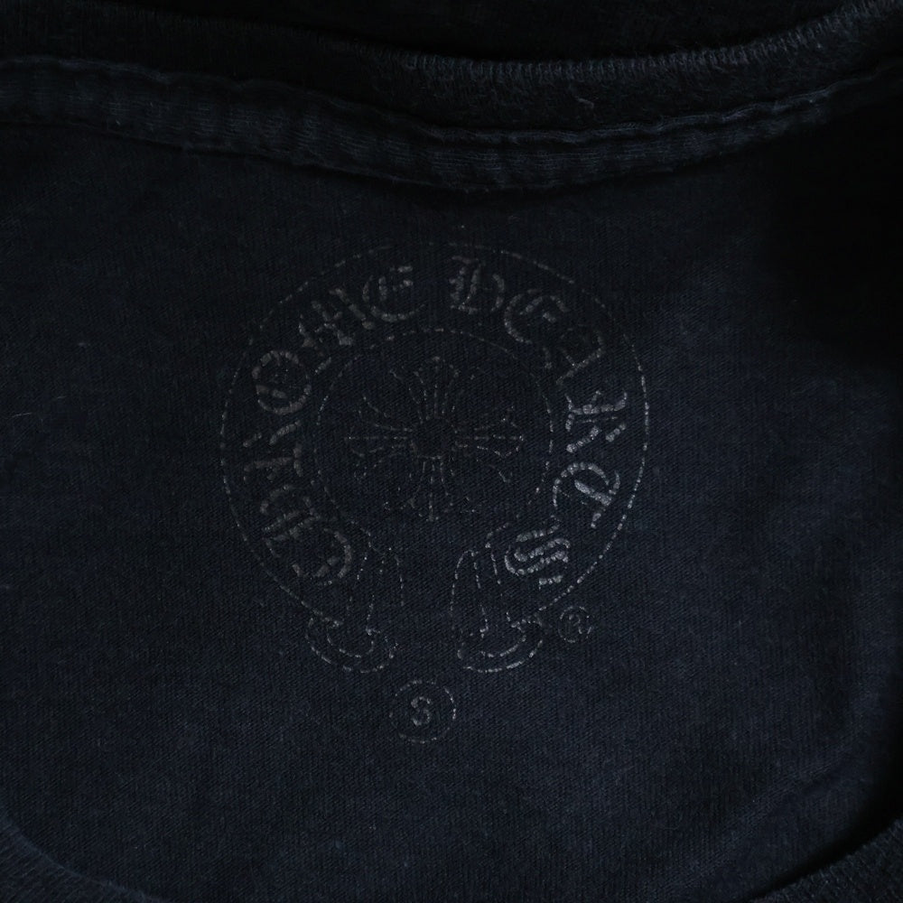 CHROME HEARTS(クロムハーツ) FLEURKNEE Tee フレアニー プリント クルーネック 半袖Tシャツ カットソー ブラック