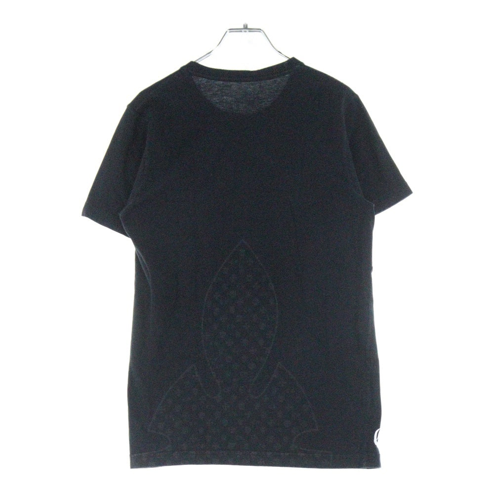 CHROME HEARTS(クロムハーツ) FLEURKNEE Tee フレアニー プリント クルーネック 半袖Tシャツ カットソー ブラック